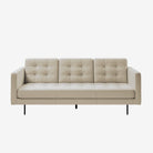 Arya 3 Seater Leather Sofa Rio Light Taupe 