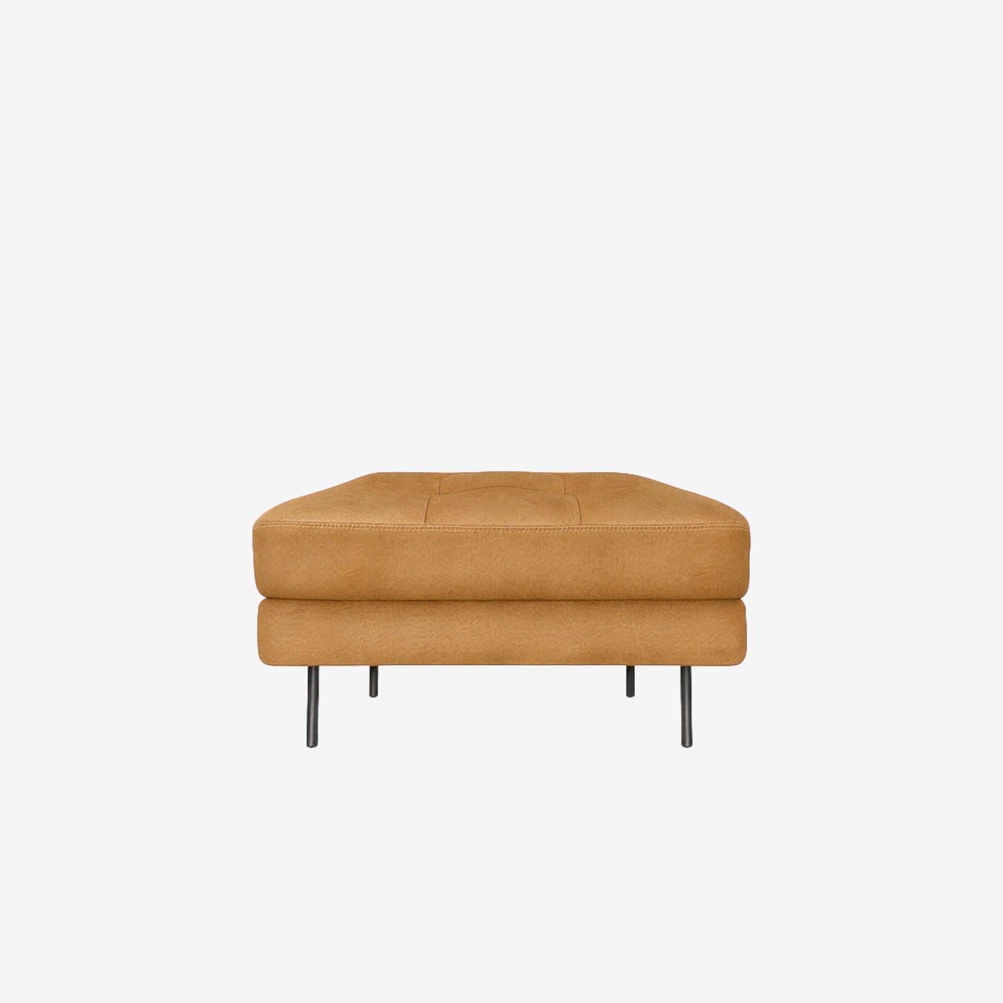 Arya Leather Ottoman Chester Tan