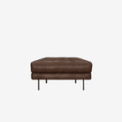 Arya Leather Ottoman Chester Walnut