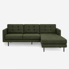 Arya Reversible L-Shape Fabric Sofa Forest Left 