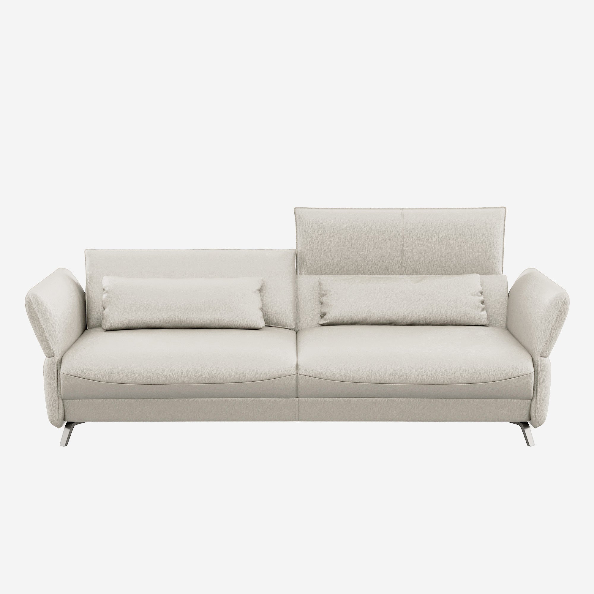 Ashby 3 Seater Leather Sofa Brianne Light Taupe 