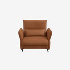 Ashby Leather Armchair Satine Natural Brown