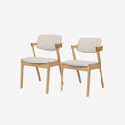 Atlas Dining Chair Set for 2 - Natural