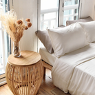 Sunday Bedding - Bamboo Sheet Set in Vanilla Mist Lifestyle Photo