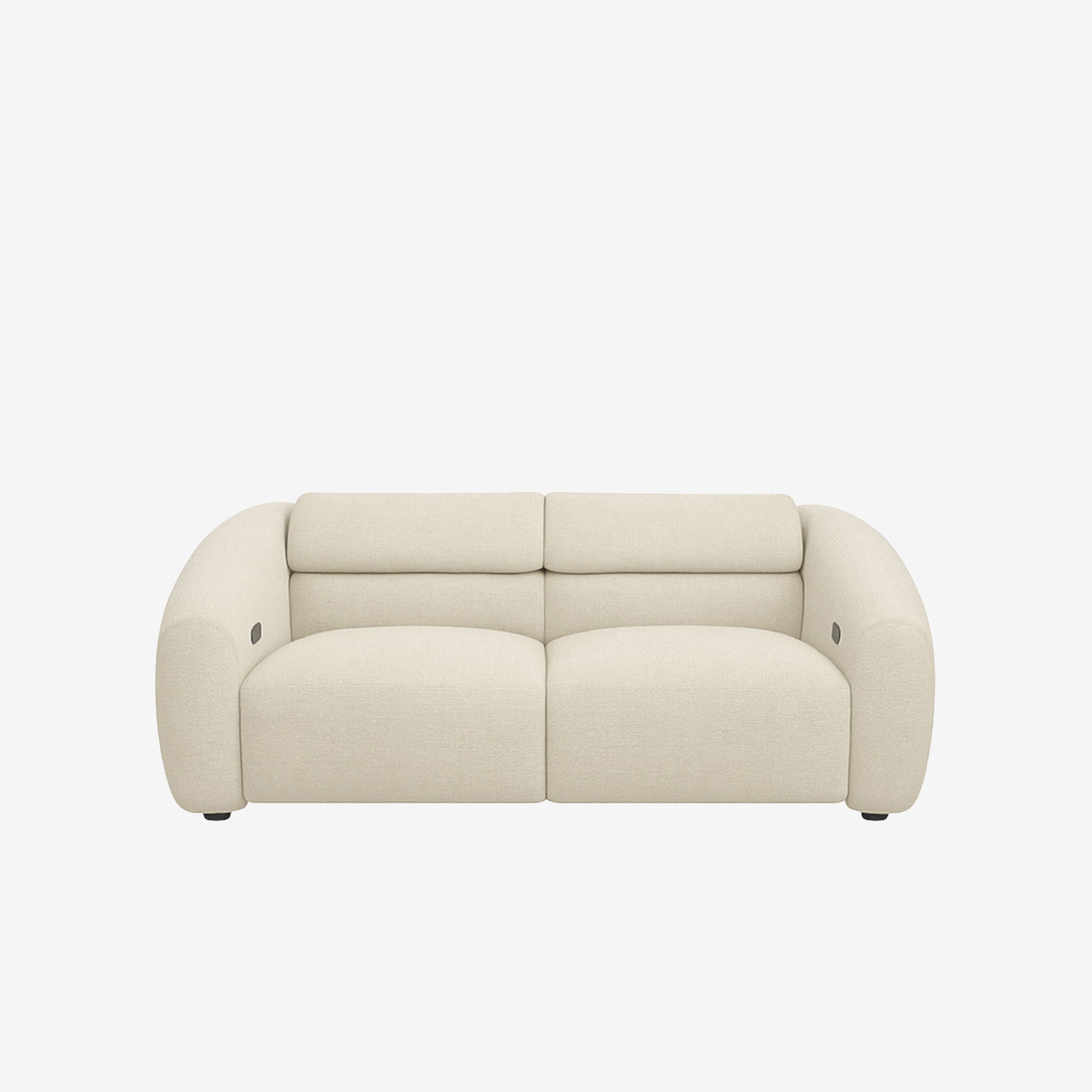 Bilbao 2 Seater Recliner Sofa - Easy Clean Fabric - Oat