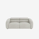 Bilbao 2 Seater Recliner Sofa - Easy Clean Fabric - Sand