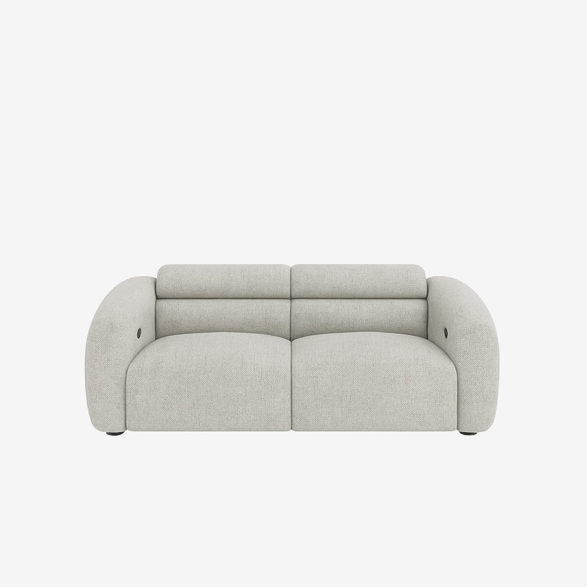 Bilbao 2 Seater Recliner Sofa - Easy Clean Fabric - Sand