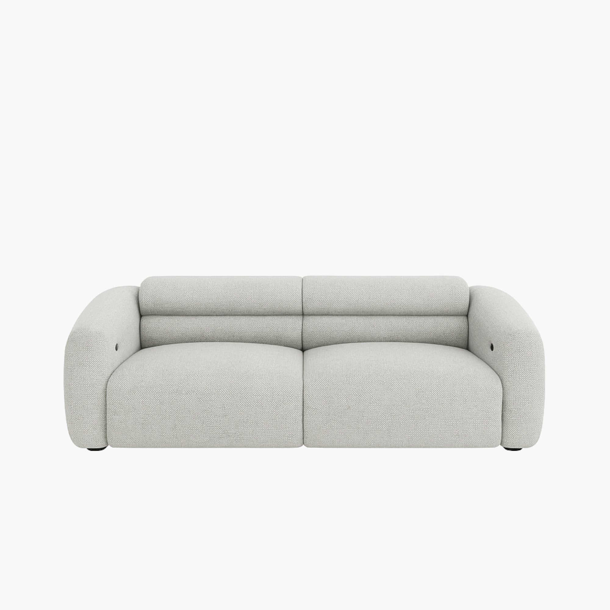 Bilbao 3 Seater Recliner Sofa - Easy Clean Fabric - Grey