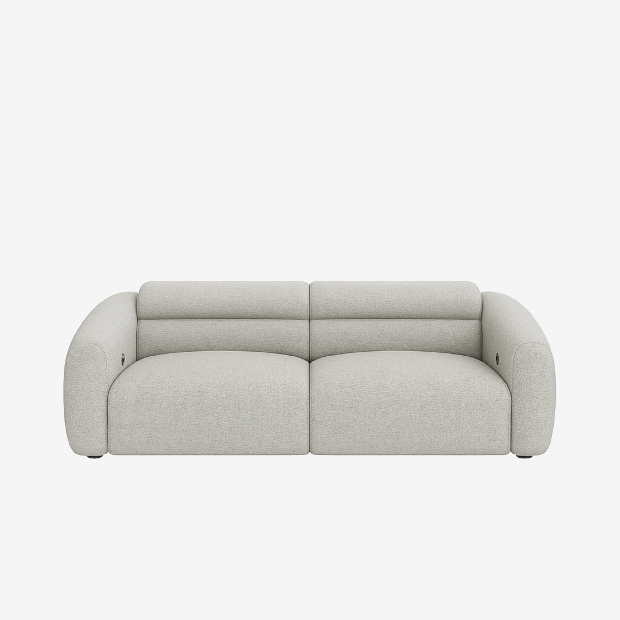 Bilbao 3 Seater Recliner Sofa - Easy Clean Fabric - Stone