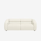 Bilbao 3 Seater Recliner Sofa - Easy Clean Fabric - White