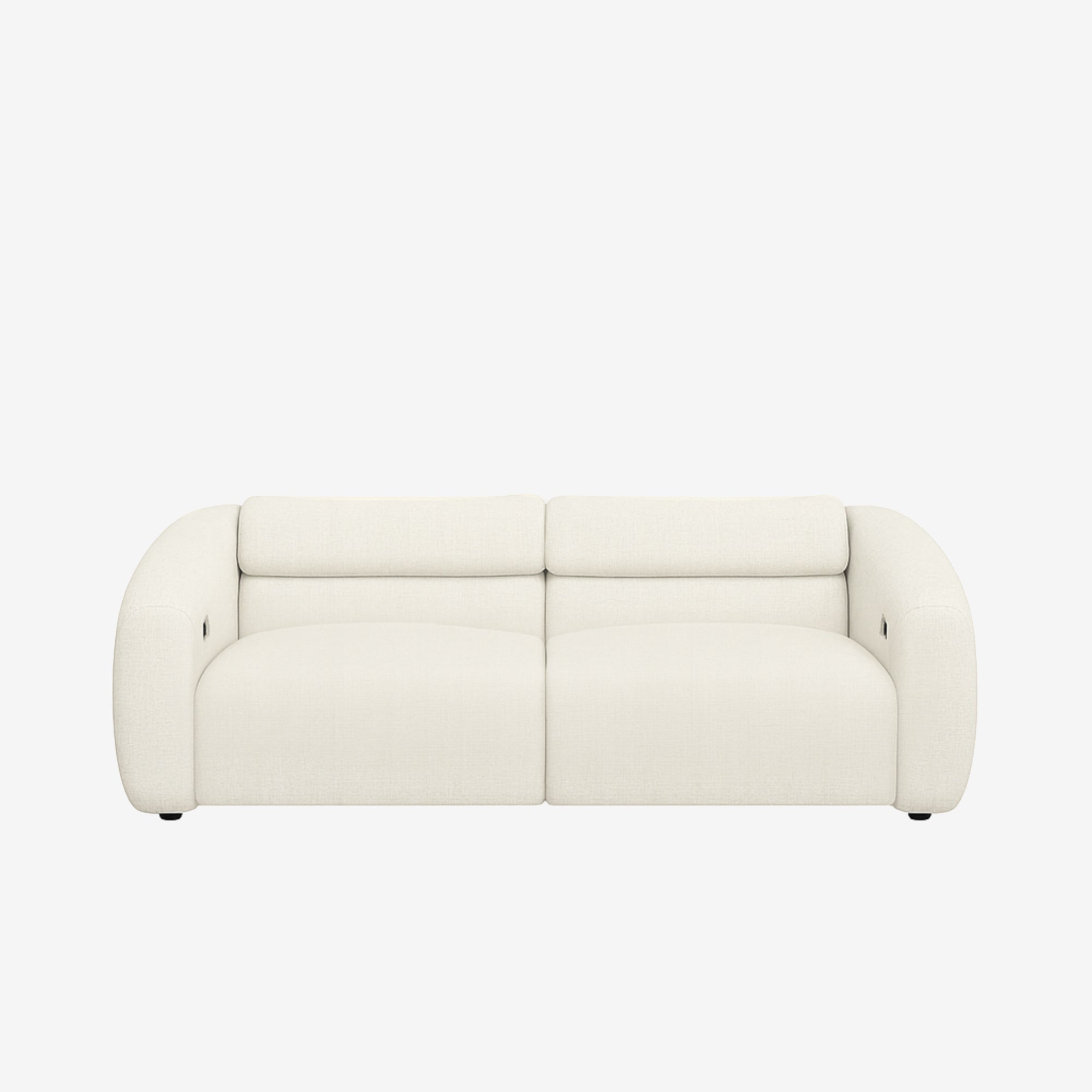 Bilbao 3 Seater Recliner Sofa - Easy Clean Fabric - White