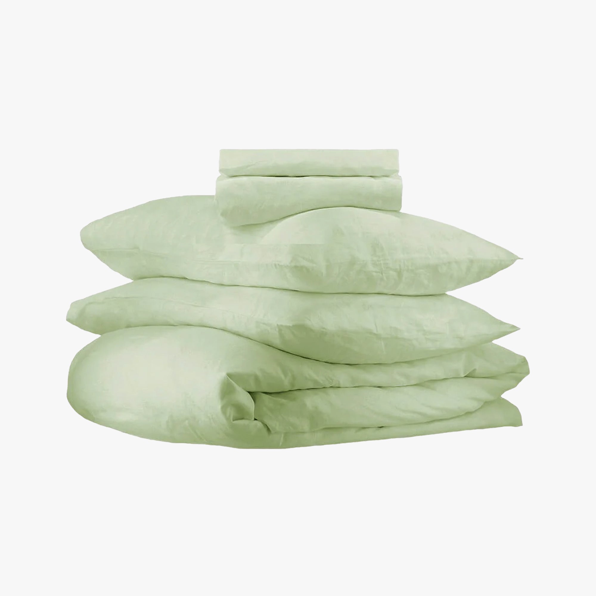 Sunday Bedding - French Linen Sheet Set in Sage Green