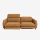 Hampton 3 Seater Leather Recliner Sofa Chester Tan