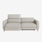Hampton 3 Seater Leather Recliner Sofa Rio Light Taupe