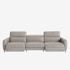 Hampton 4 Seater Leather Recliner Sofa Chester Haze