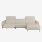 Hampton L-Shaped Leather Recliner Sofa Right
