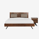 Hudson Bedframe and Hudson Bedside Table Set of 1