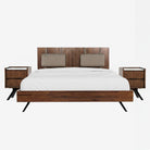 Hudson Bedframe and Hudson Bedside Table Set of 2