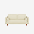 Hugh 2 Seater Fabric Sofa Latte