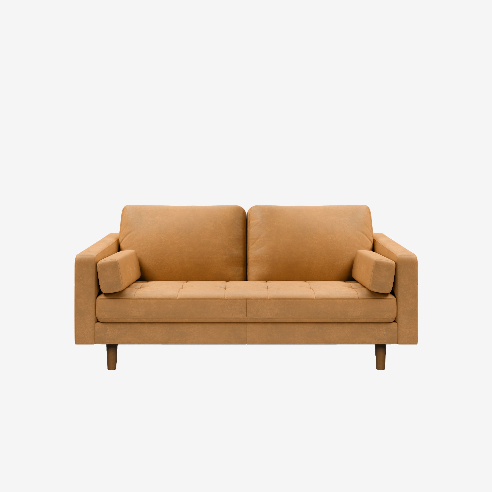 Hugh 2 Seater Leather Sofa Kansas Cognac