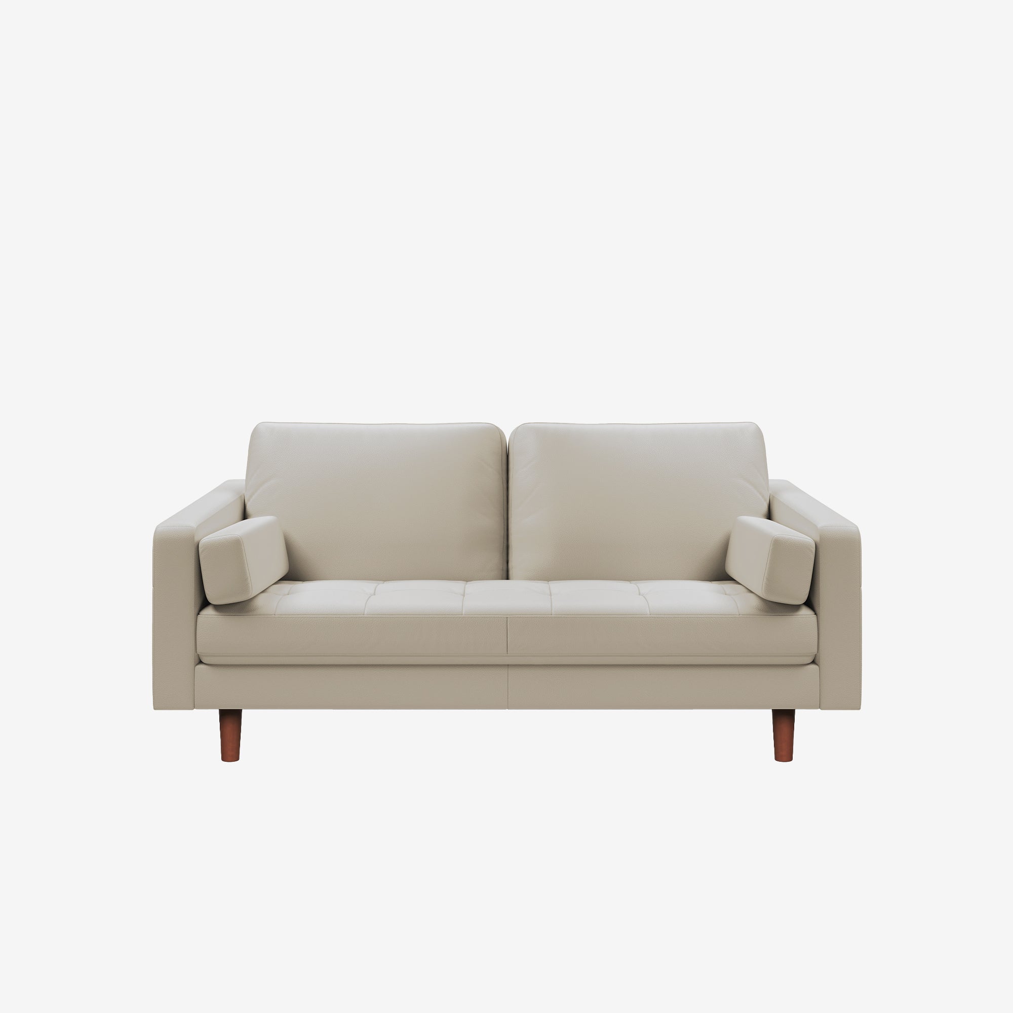 Hugh 2 Seater Leather Sofa Rio Light Taupe