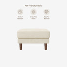 Hugh Fabric Ottoman Nordic 