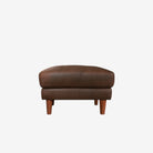 Hugh Leather Ottoman Chester Walnut