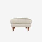 Hugh Leather Ottoman Rio Light Taupe