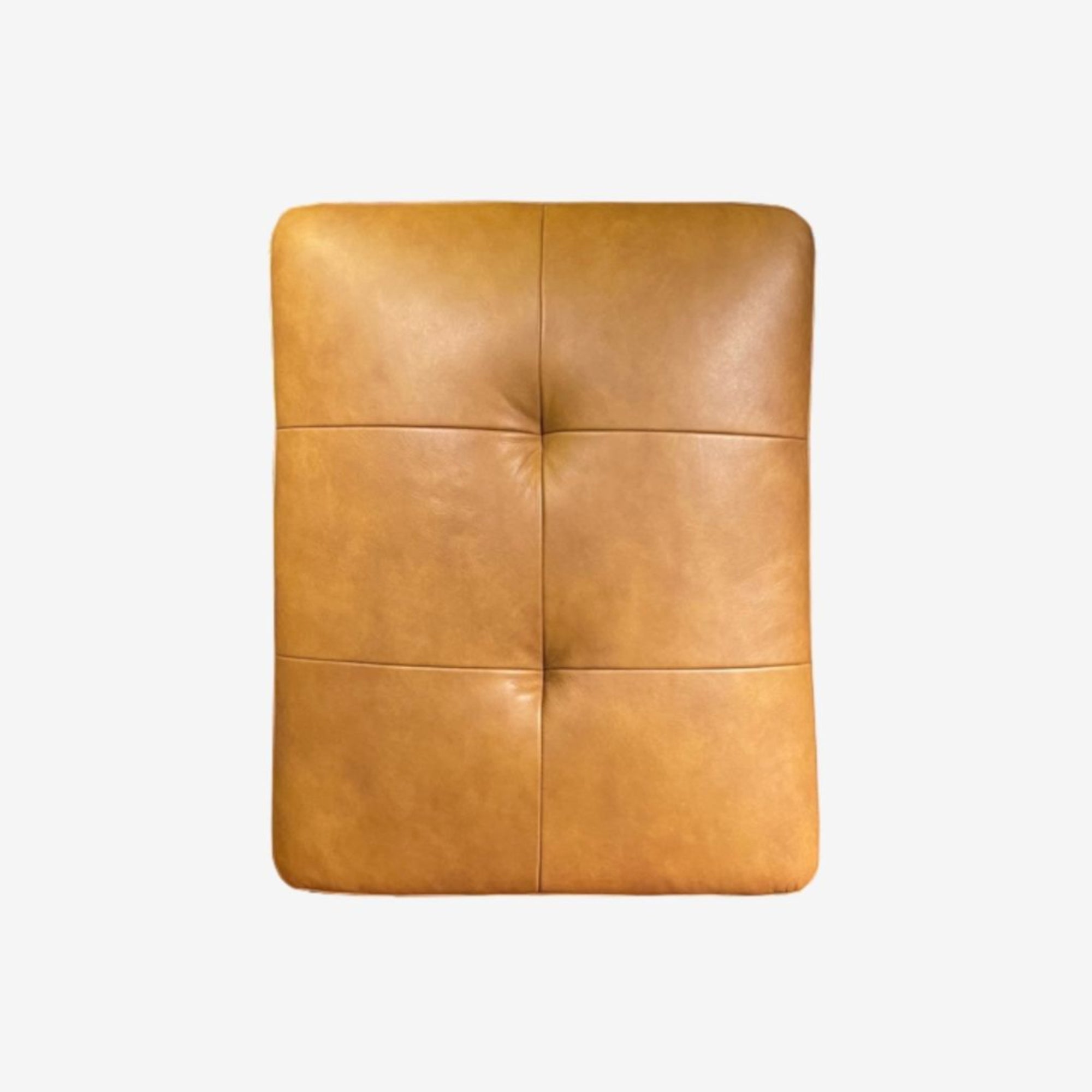 Hugh Leather Ottoman