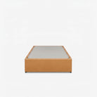 Lisbon super single bed frame in chester tan leather
