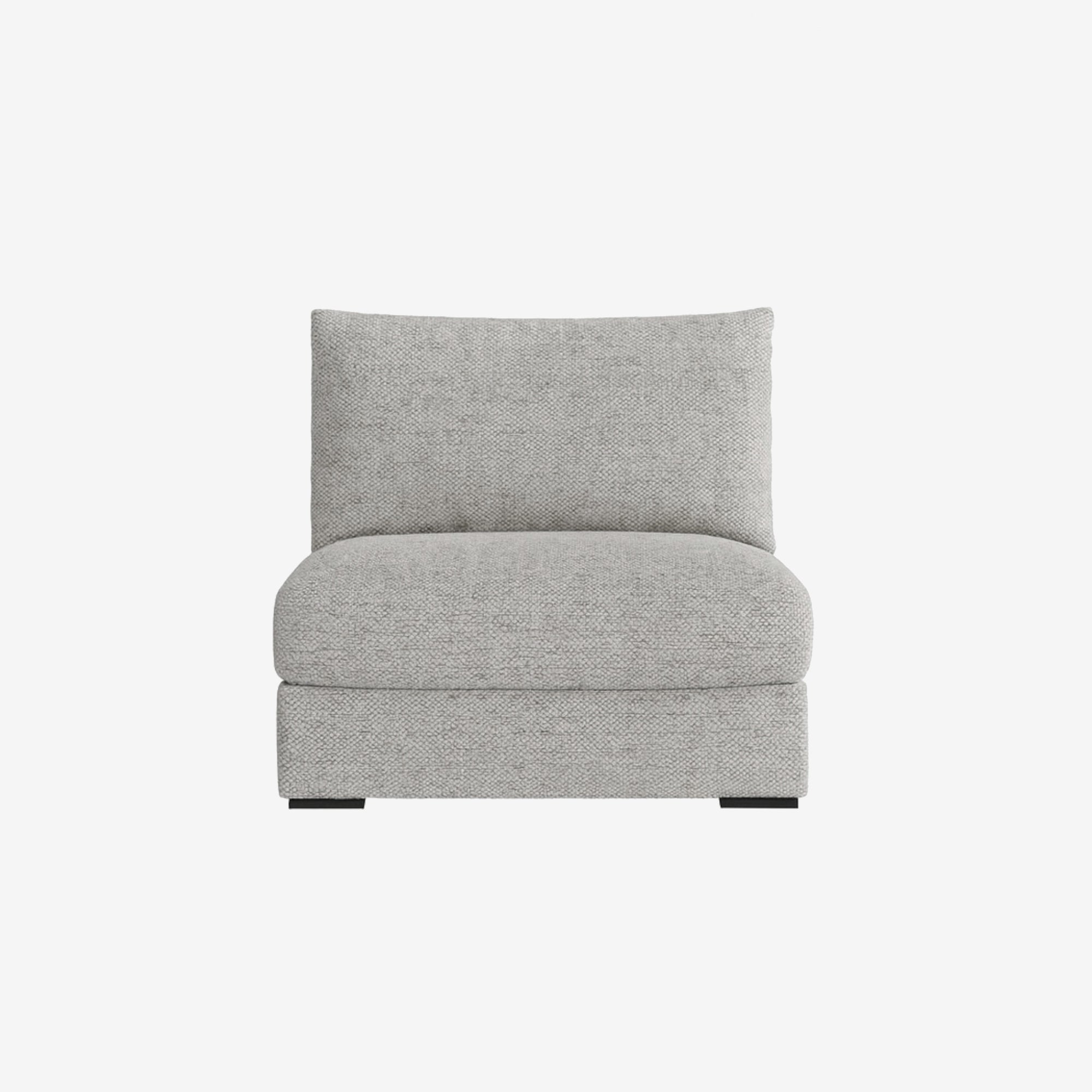 Melo Fabric Armless Grey