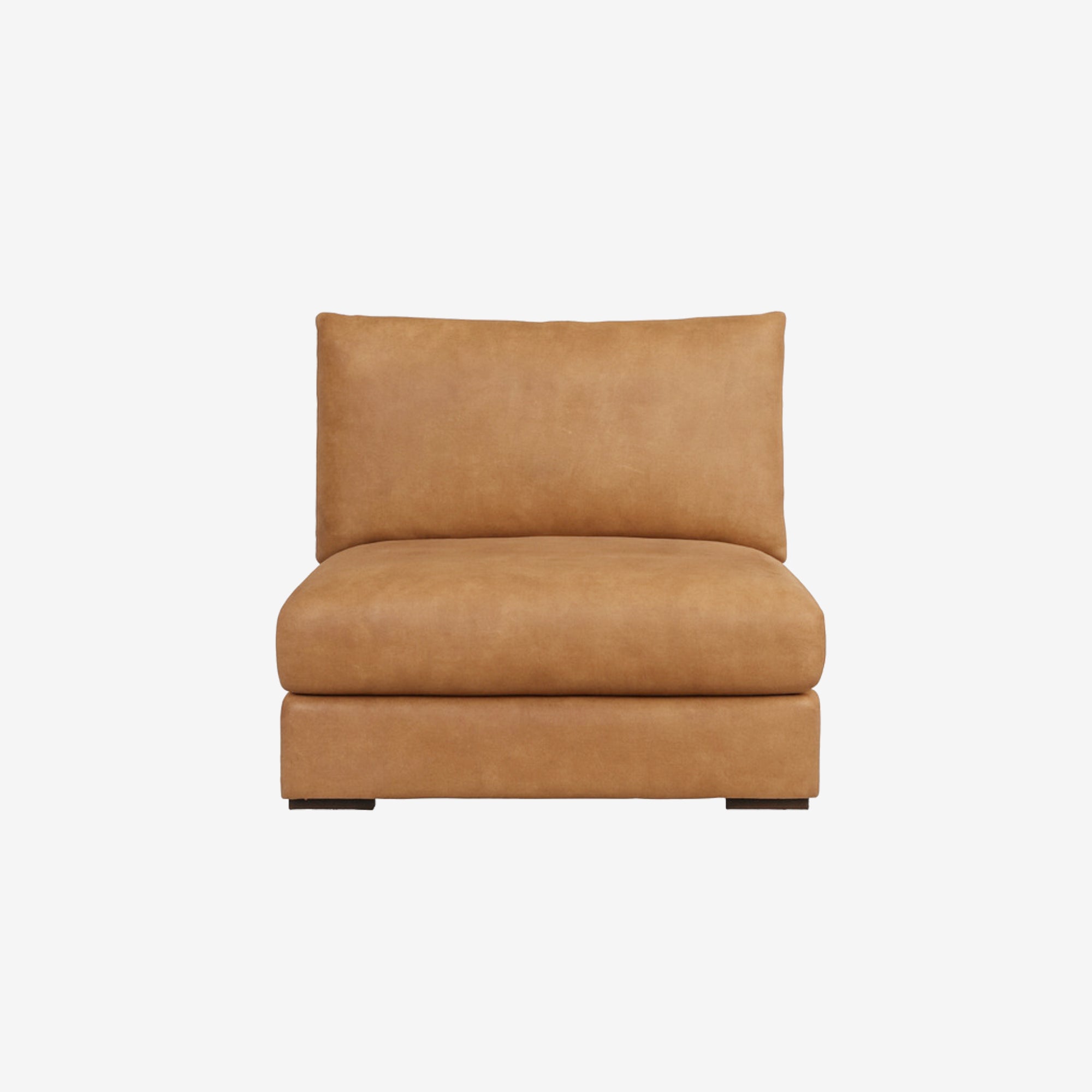 Melo Leather Armless Kansas Cognac