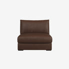 Melo Leather Armless Natural Brown