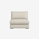 Melo Leather Armless Rio Light Taupe