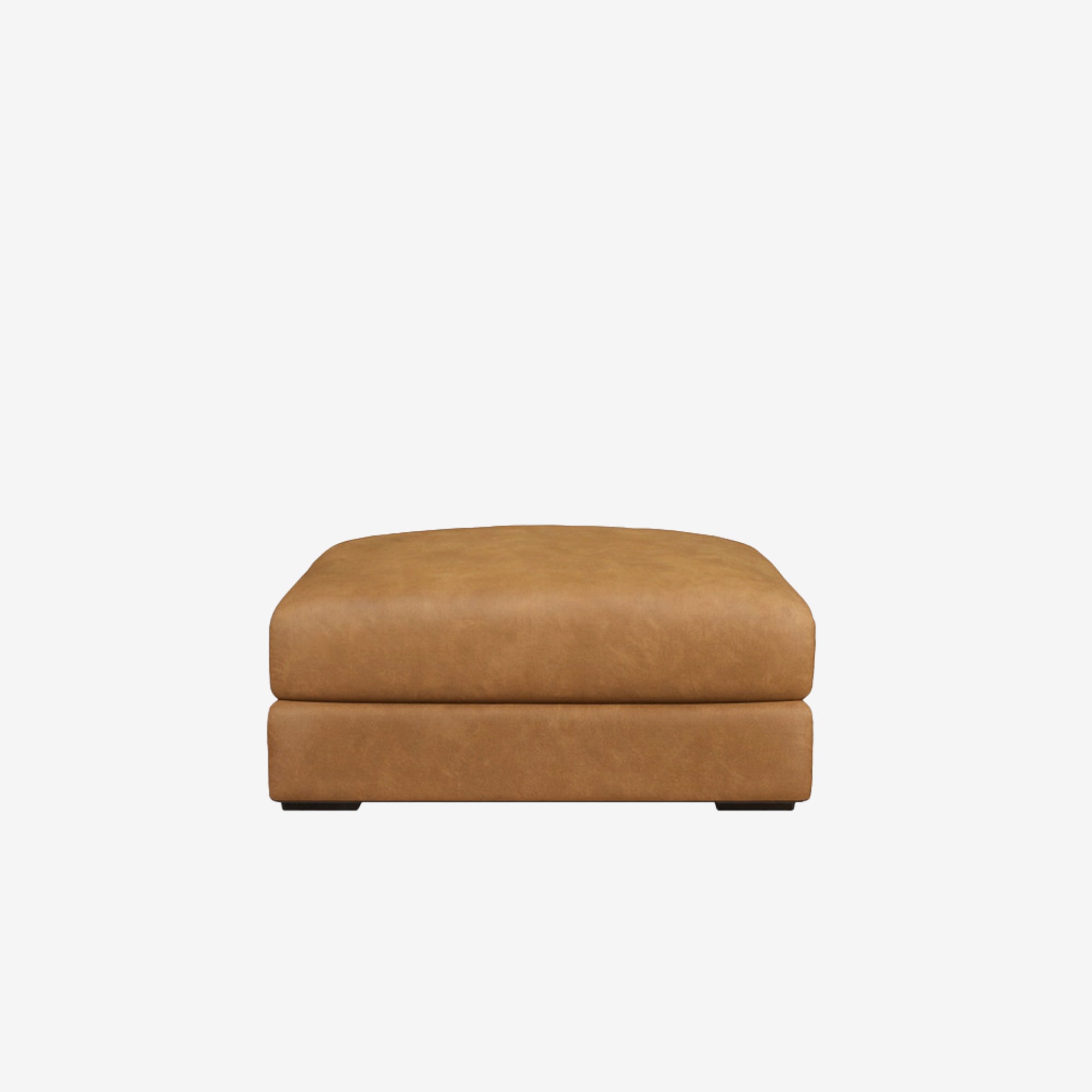 Melo Leather Ottoman Kansas Cognac