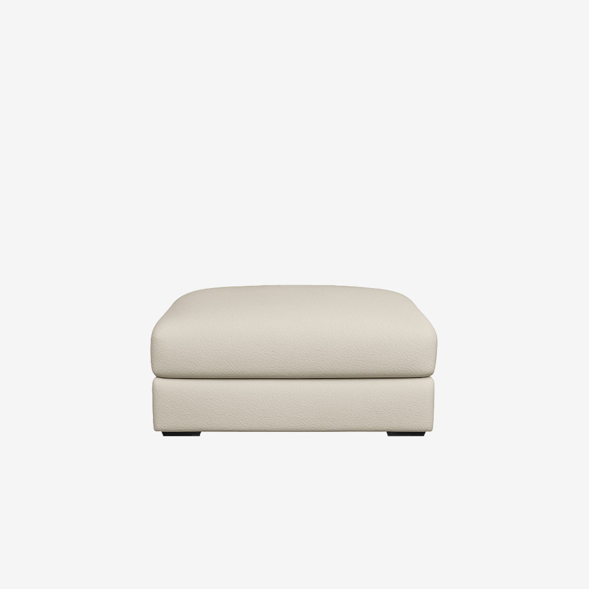 Melo Leather Ottoman Rio Light Taupe