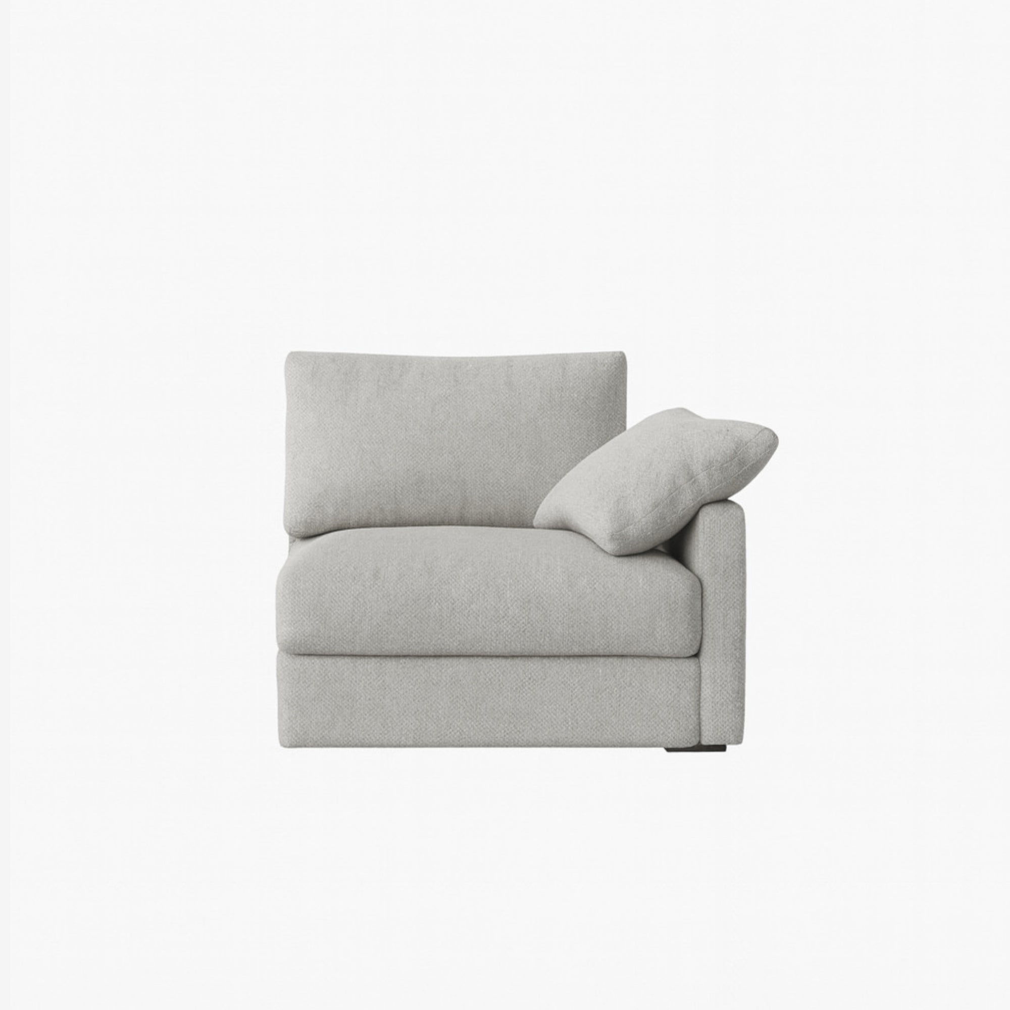 Melo Side Fabric Sofa Grey RIght