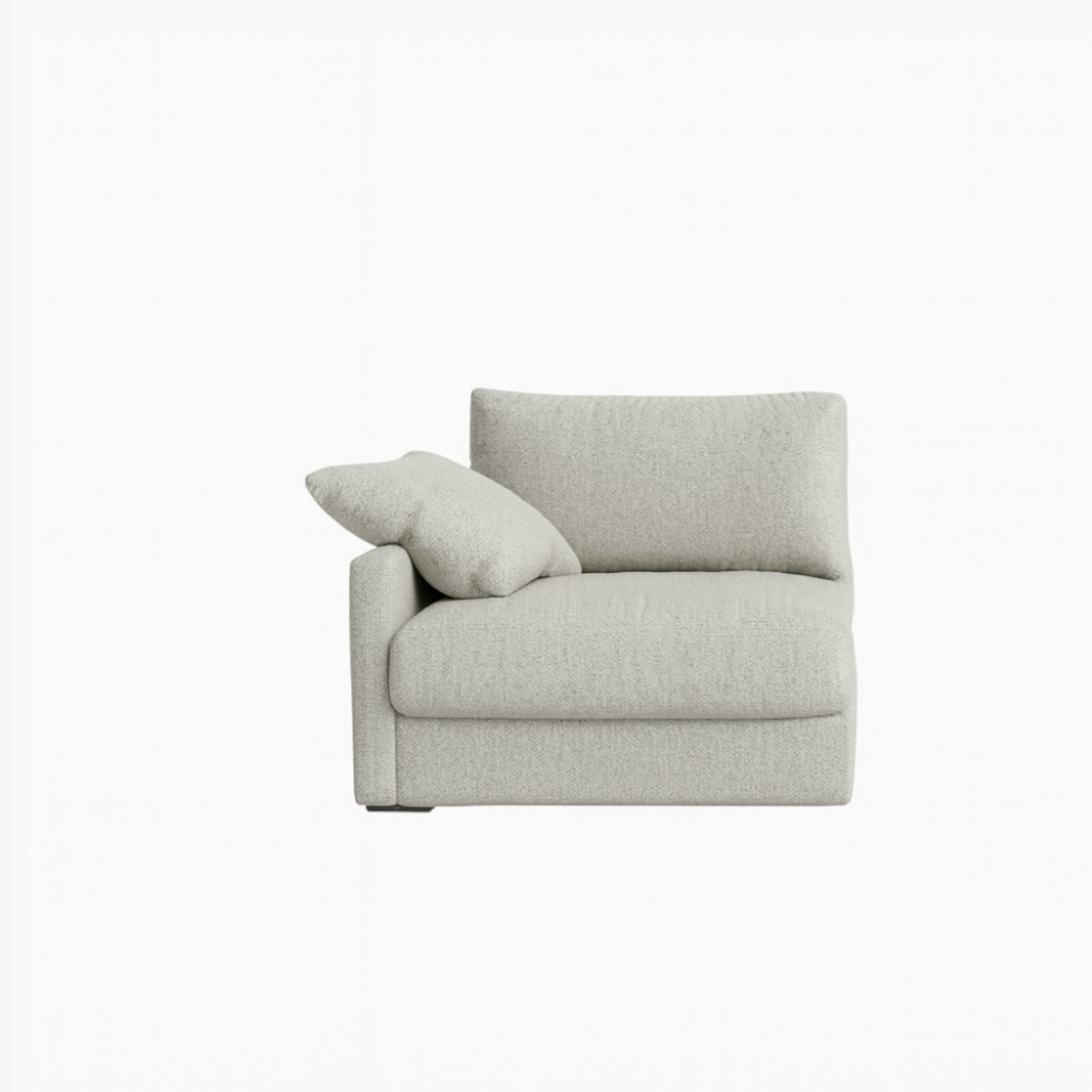 Melo Side Fabric Sofa Sand Left