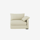Melo Side Leather Sofa Natural Biege Right