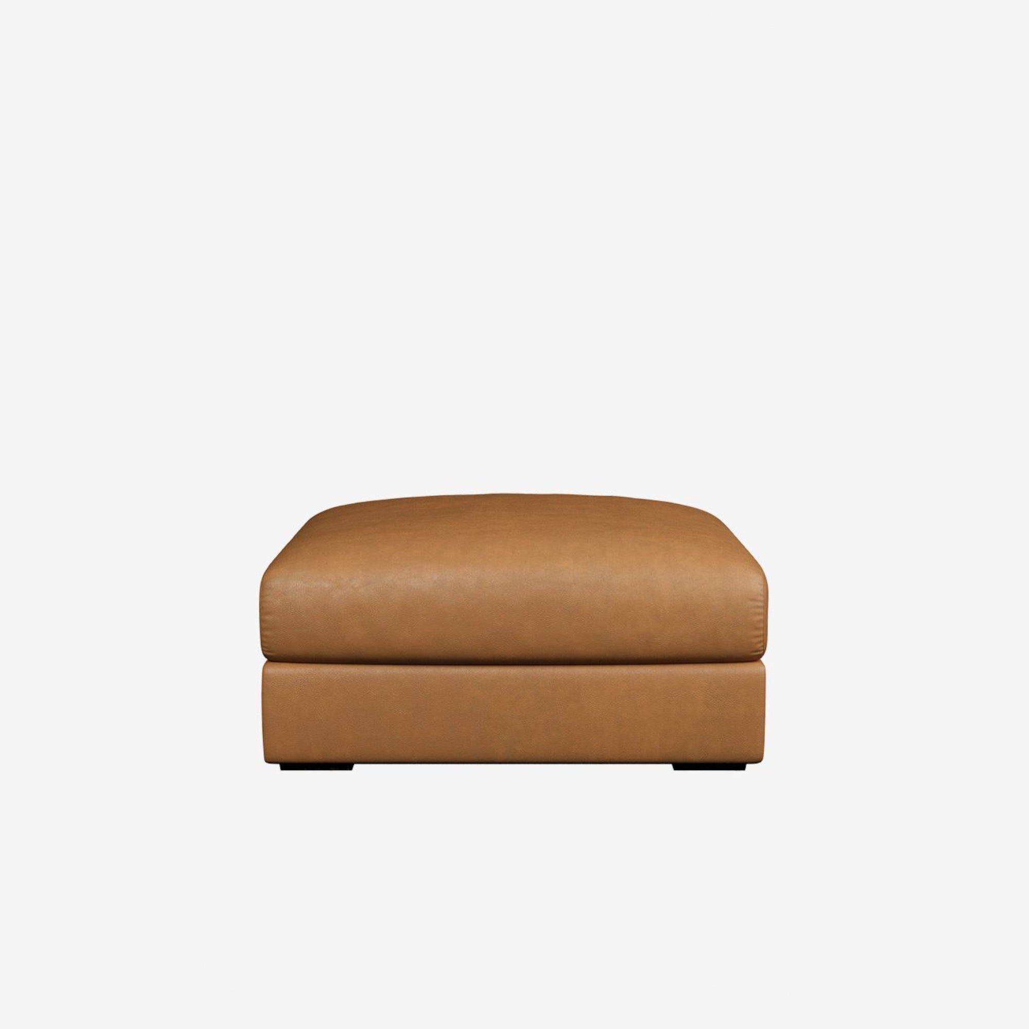 Melo Leather Ottoman 85cm