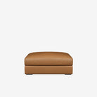 Melo Leather Ottoman 100cm