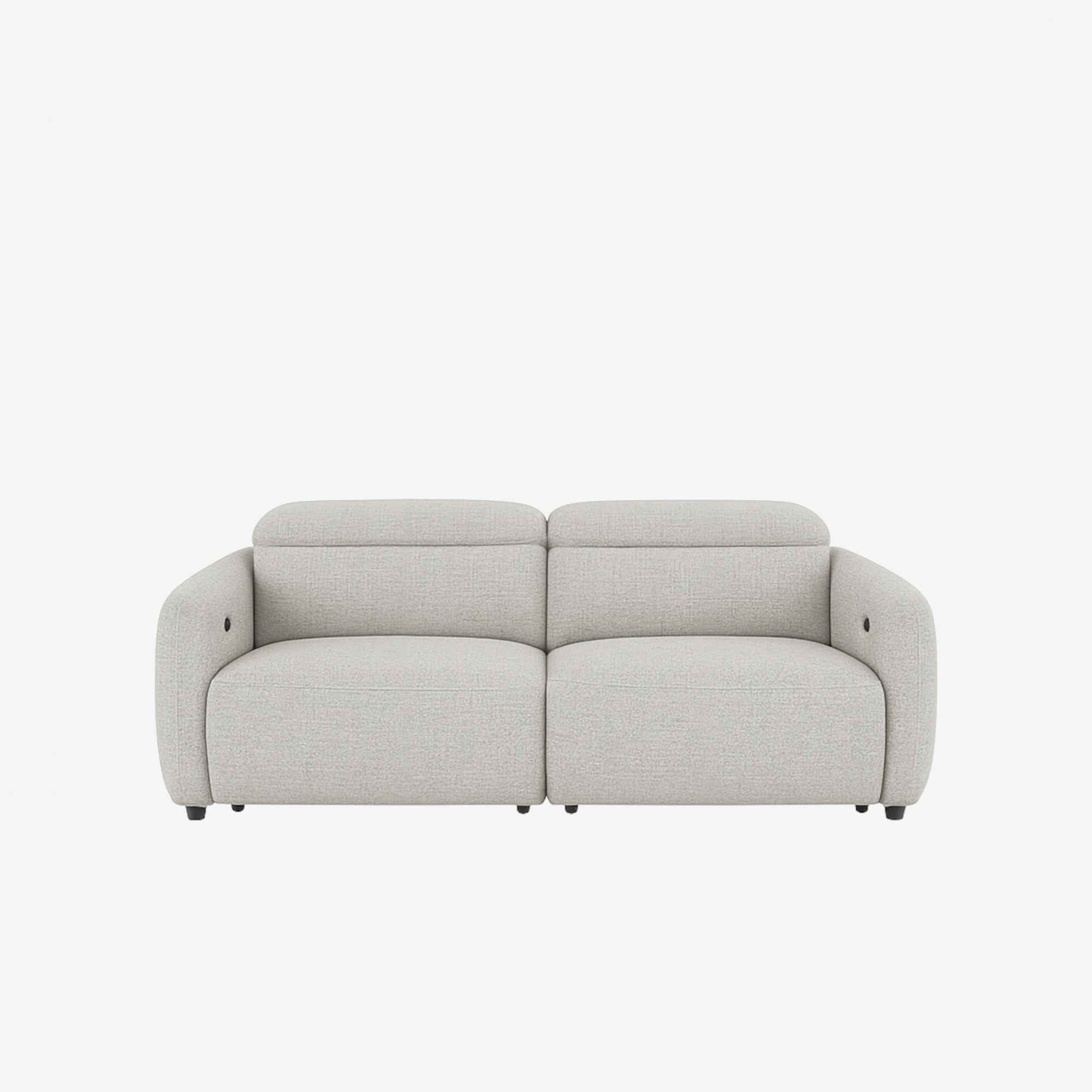 Nido 2 Seater Recliner Sofa - Easy Clean Fabric - Grey