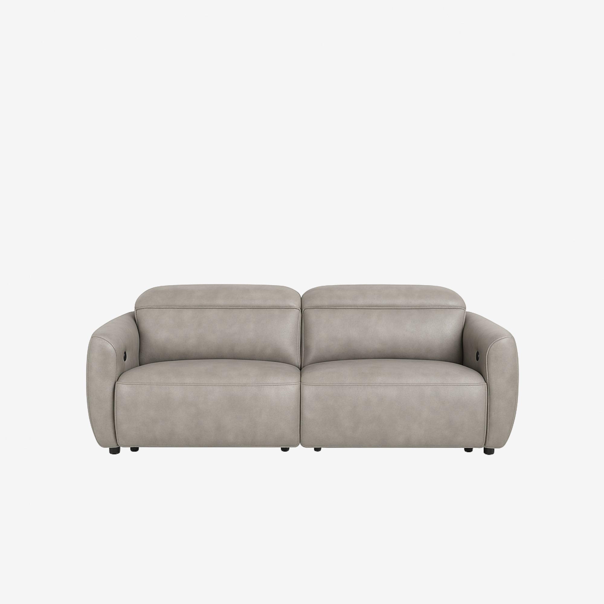 Nido 2 Seater Recliner Sofa - Leather - Chester Haze
