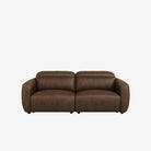 Nido 2 Seater Recliner Sofa - Leather  Chester Walnut