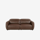Nido 2 Seater Recliner Sofa - Leather - Natural Brown