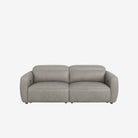 Nido 2 Seater Recliner Sofa - Leather - Natural Grey
