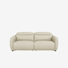 Nido 2 Seater Recliner Sofa - Leather - Rio Light Taupe