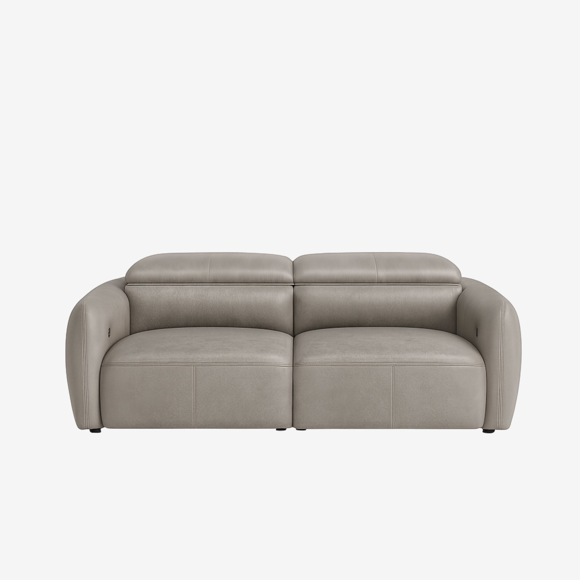 Nido 3 Seater Leather Recliner Sofa Chester Haze