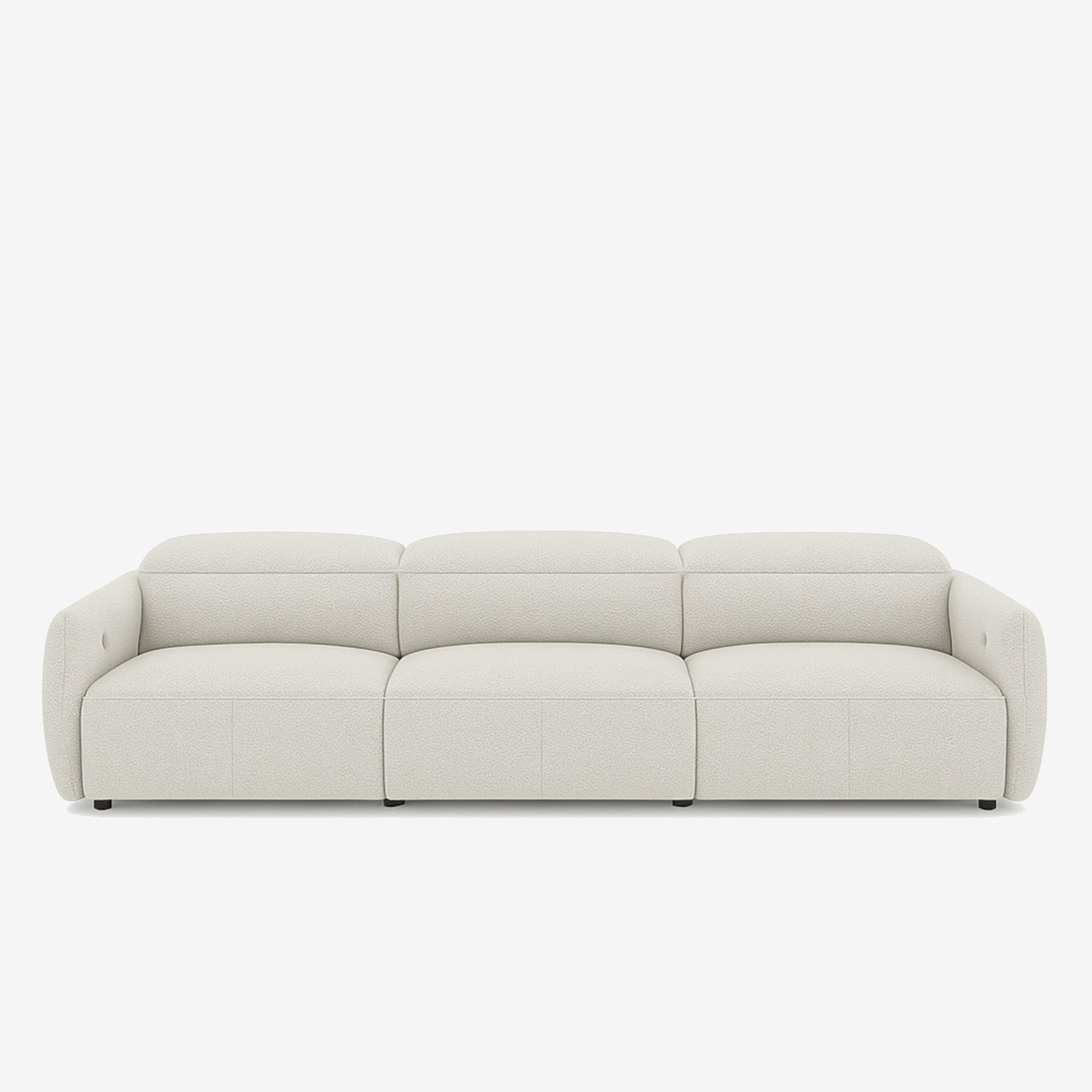 Nido 4 Seater Fabric Recliner Sofa Sand