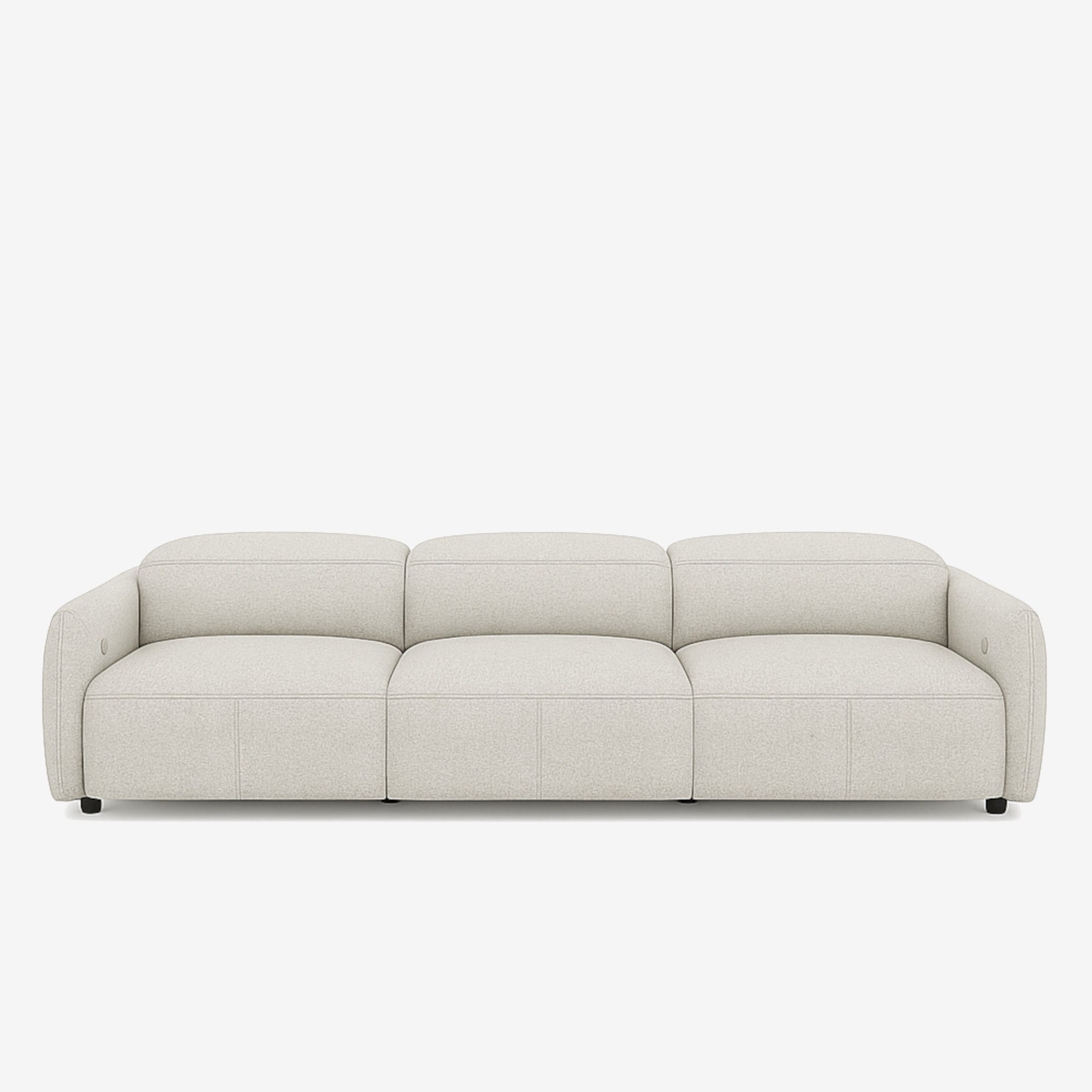 Nido 4 Seater Fabric Recliner Sofa Stone